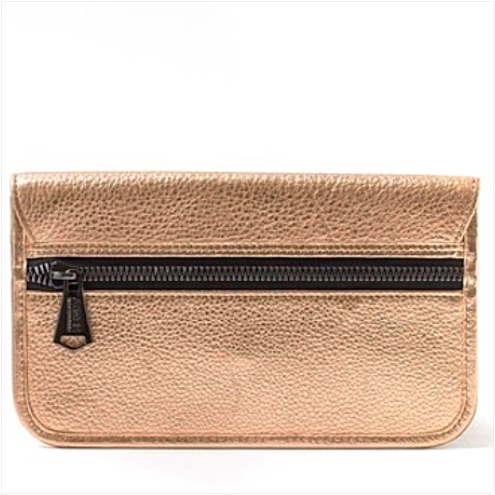 AIMEE KESTENBERG Rose Gold Leather Wallet NWT - Picture 2 of 7